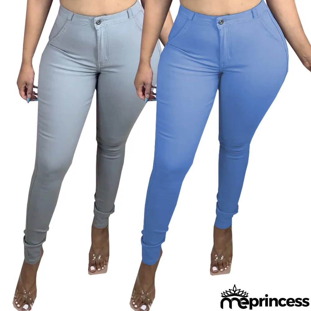 Sexy Stylish Washed Slim Stretch Denim Tight Pants Jeans