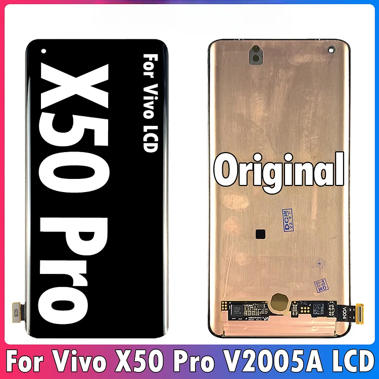 AMOLED 6.56" For Vivo X50 Pro LCD V2005A Screen Touch Digitizer Assembly Replacement X50 Pro Display Repair Parts 100%Tested