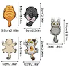 5Pcs Katze - 5d DIY Handwerk Aufkleber Magnet