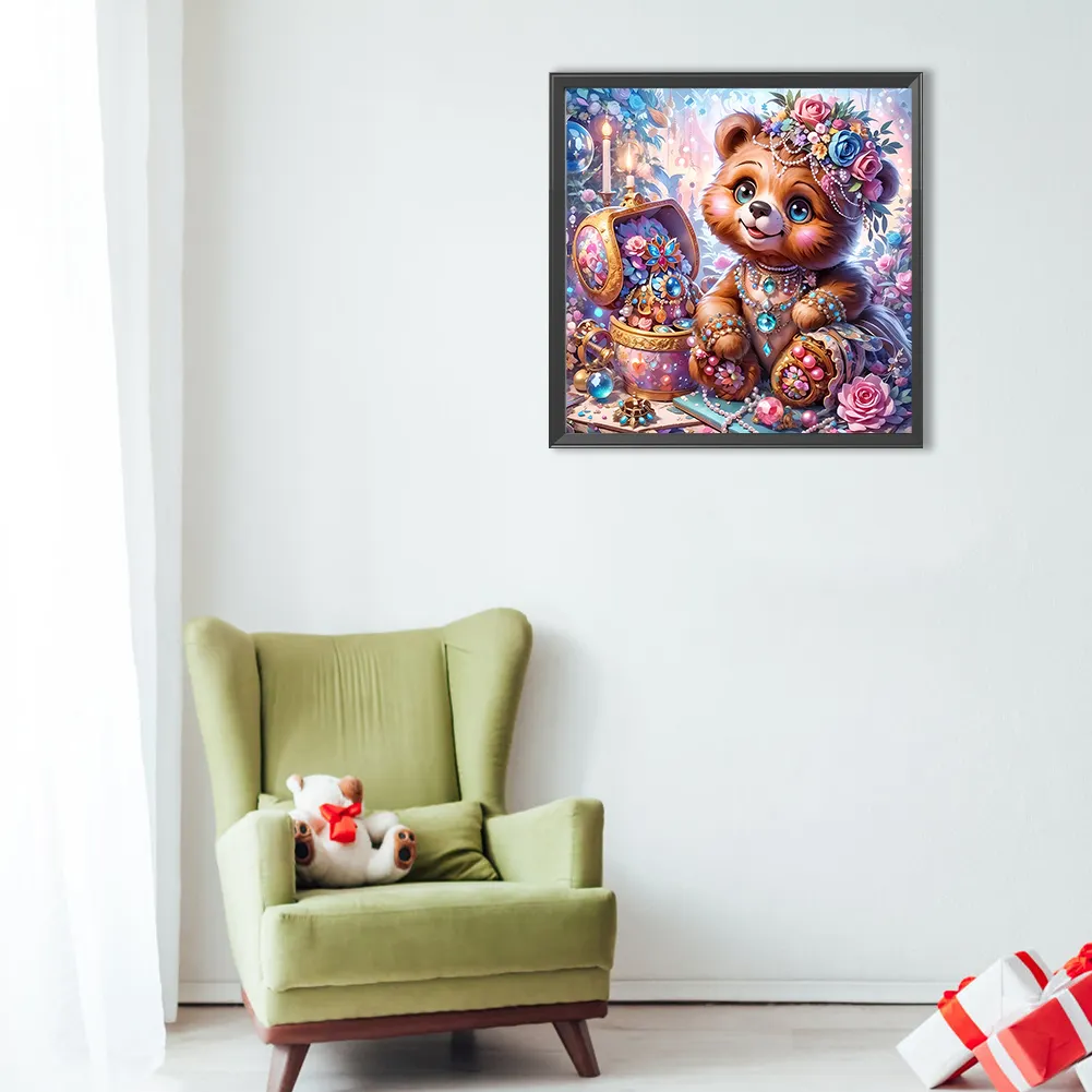 Full Round Diamond Painting 40*40cm - Bear