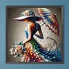 Diamond Painting -DIY Round Drill Elegant Girl(40x40cm)