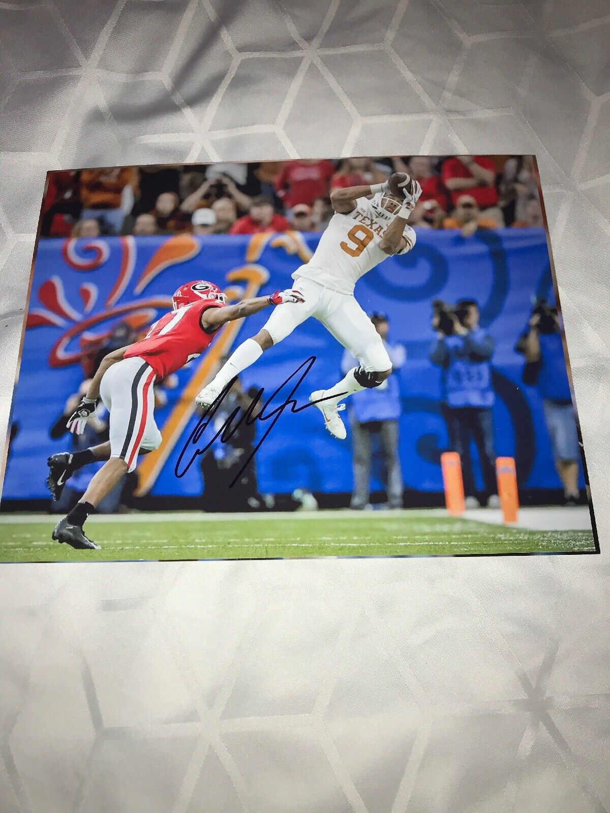 Collin Johnson Texas Longhorns signed autographed 8x10 football Photo Poster painting WR STAR!