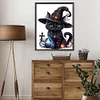 (40*50cm)Halloween Cat - Full Round Drill Diamond Painting