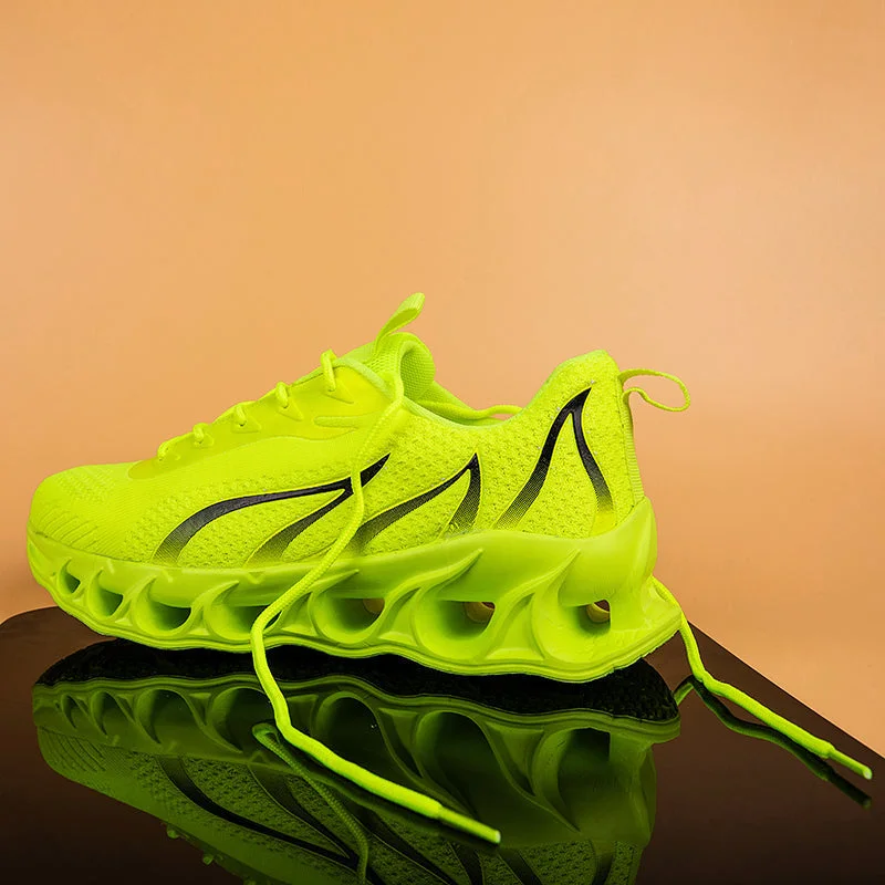 Softsfeel Women's Relieve Foot Pain Perfect Walking Shoes - Fluorescent Green