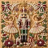(20x20cm)Nutcracker DIY Pearl Painting Art With Inner Wooden Framed Kit
