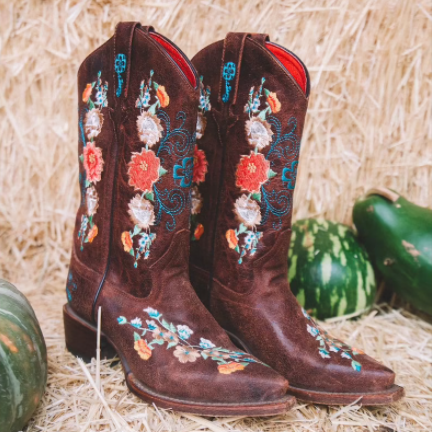 Women Daily Flory Printed Boots