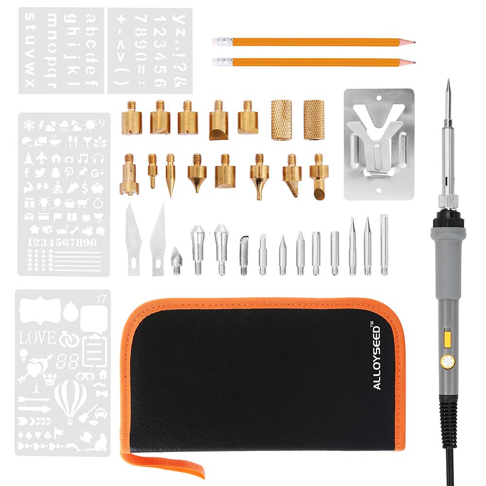 

Adjustable Temperature Soldering Iron Wood Burning Pyrography Tool Kit, 501 Original