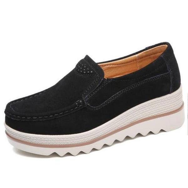 Wide Feet Orthopedic Suede Leather Shoes for Women  Stunahome.com