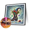 Diamond Painting - Full Round Drill - Xmas Boot(Canvas|40*40cm)