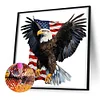Diamond Painting -DIY Full Round Drill Flag Eagle
