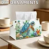 Ocean Turtle Floral DIY Diamond Painting PU Tissue Holder Box