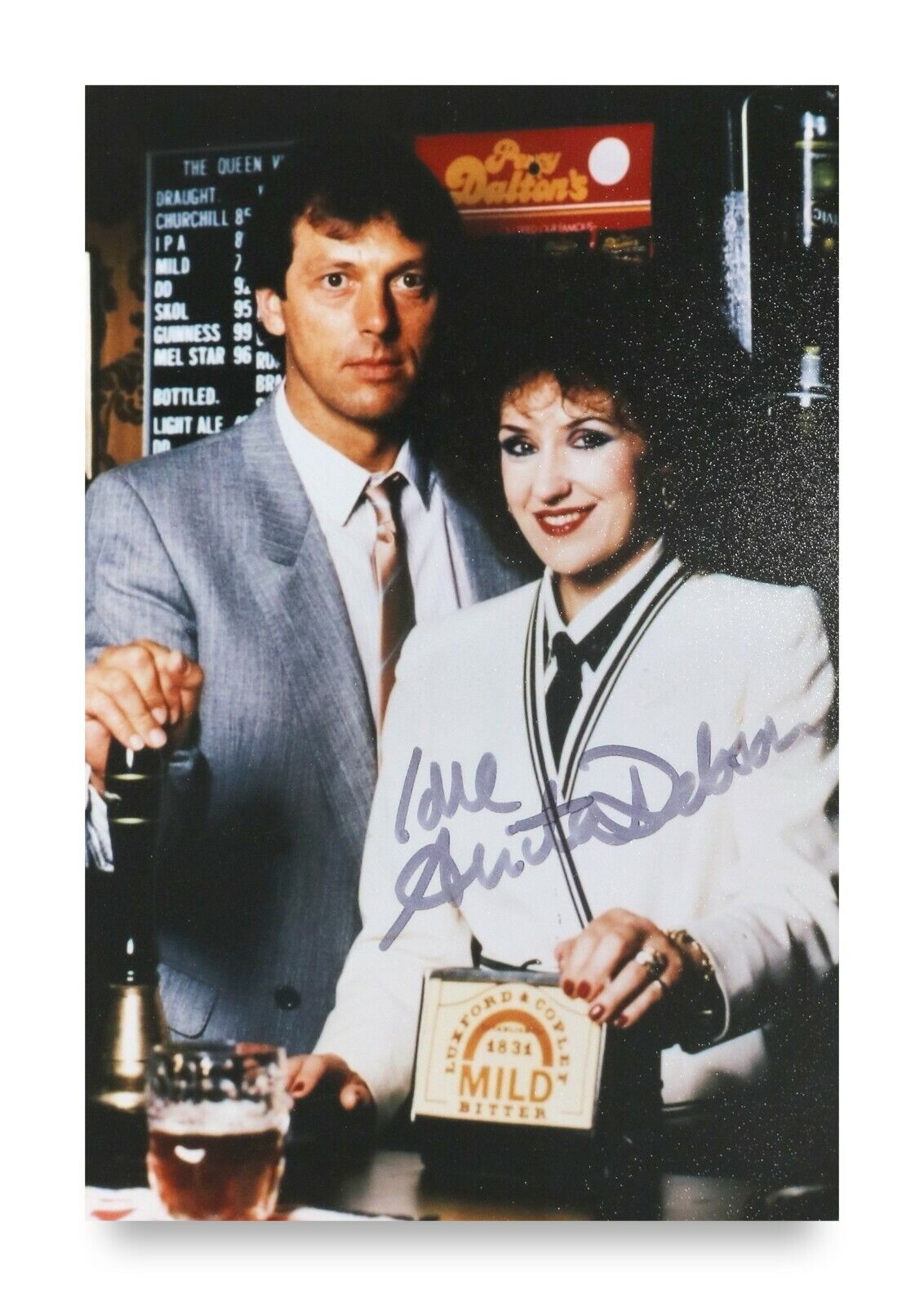 Anita Dobson Signed 6x4 Photo Poster painting EastEnders Angie Watts Genuine Autograph + COA