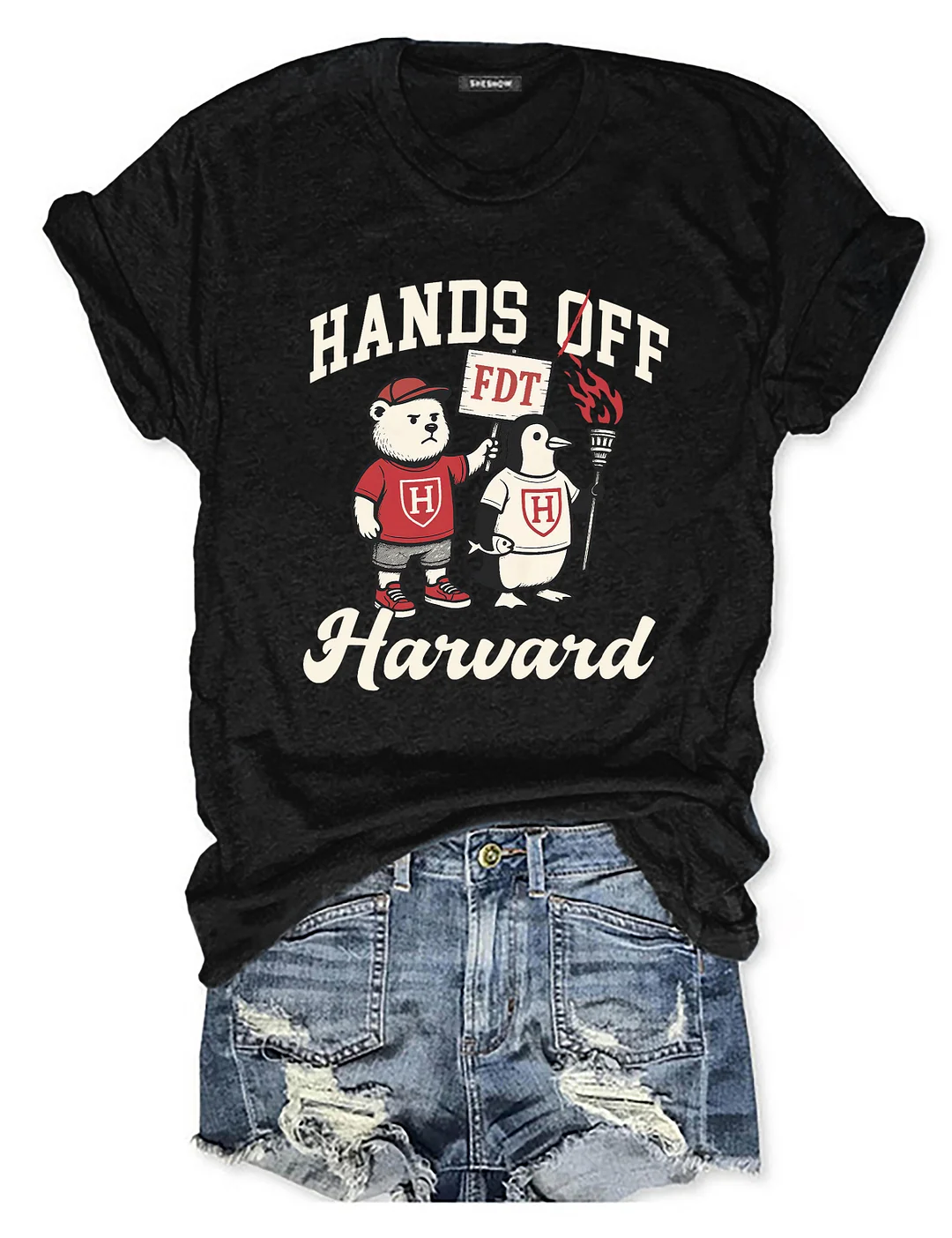 Hands Off Harvard T-shirt