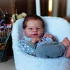 [Heartbeat💖 & Sound🔊] 17.5" Real Lifelike Boy Reborn Baby Doll Laker with Painted Hair - RBBI-Myrebornbabydoll&reg; Myrebornbabydoll&reg;