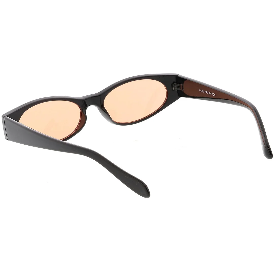 Extreme Thick Oval glasses Color Tinted Lens 53MM