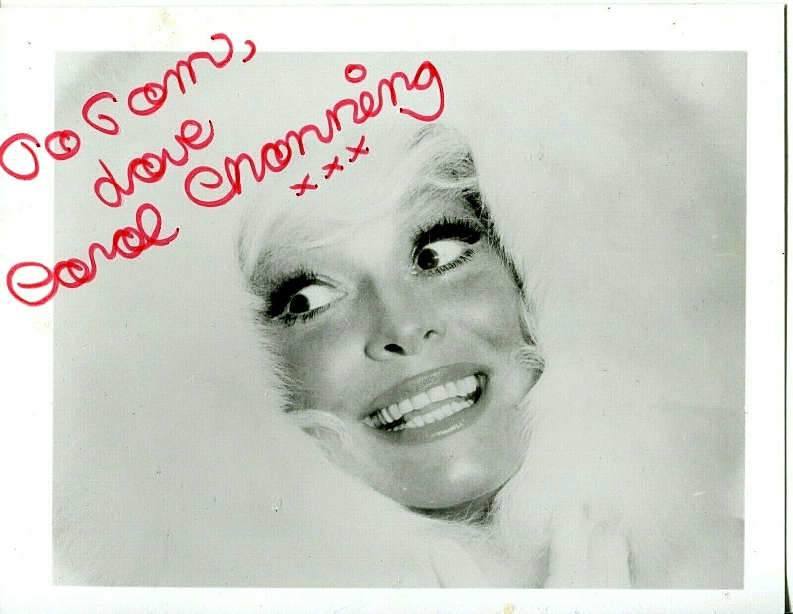 CAROL CHANNING Autographed Inscribed 3X5 Publicity Photo Poster painting PC 2553