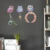 6Pcs Acryl bunte Eule - 5d DIY Handwerk Wandhaken