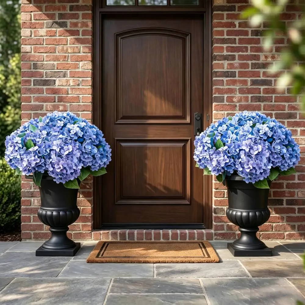 🔥Hot Sale 70% OFF🔥Artificial Outdoor Hydrangea Flowers - UV resistant. Waterproof. Windproof