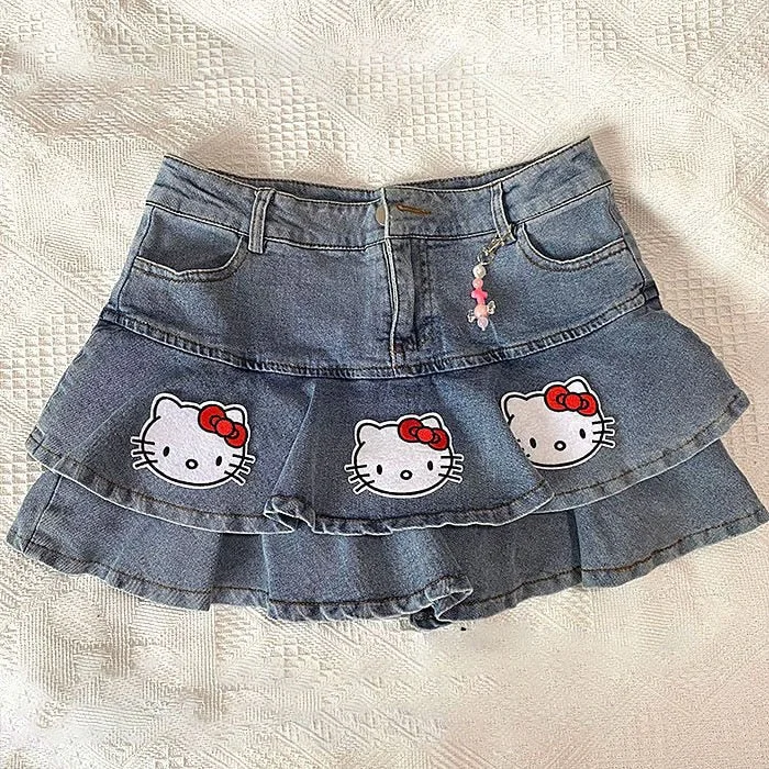Kitty Denim Skirt