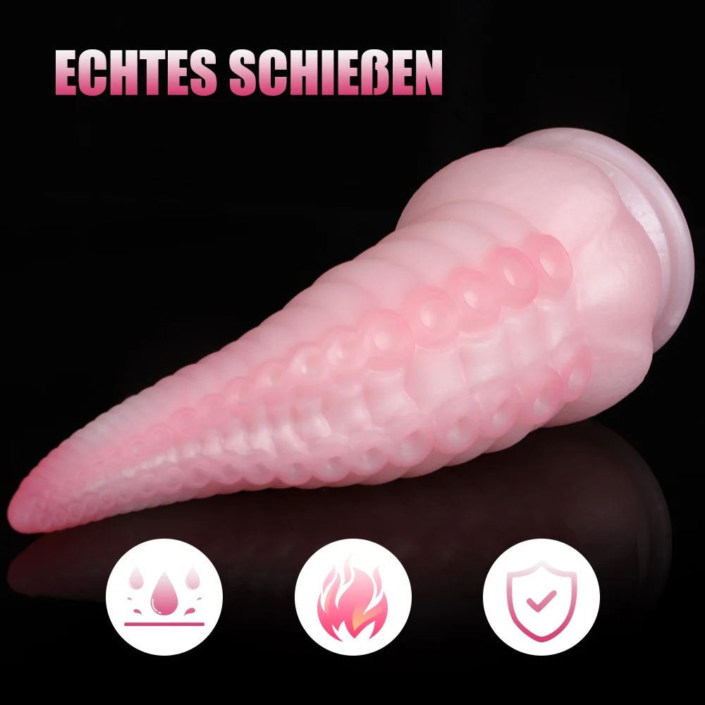 8in Multi-colored Tentacle Dildo Anal Plug Buttplug Monster Dildo (Triton)1