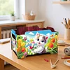 5D DIY Diamond Painting Kunst dekorative Aufbewahrungsbox Holz Lagerung Clutch (Katze)