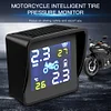Solar Motorcycle Tire Pressure Monitoring Alarm System with 2 Sensors