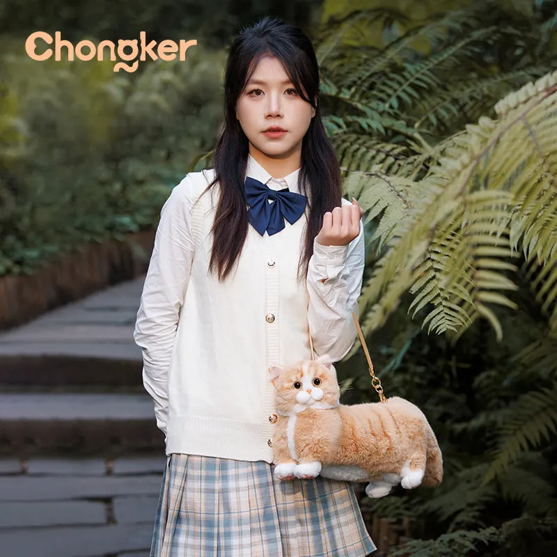 Ginger Cat Bag &ndash; Plush Shoulder Bag for Cat Lovers