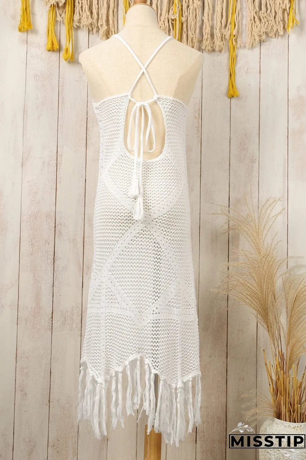 Bohemian Lace Knitted Summer Mini Dress