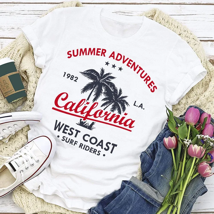 Summer adventure California summer life T-shirt Tee - 01666-Annaletters