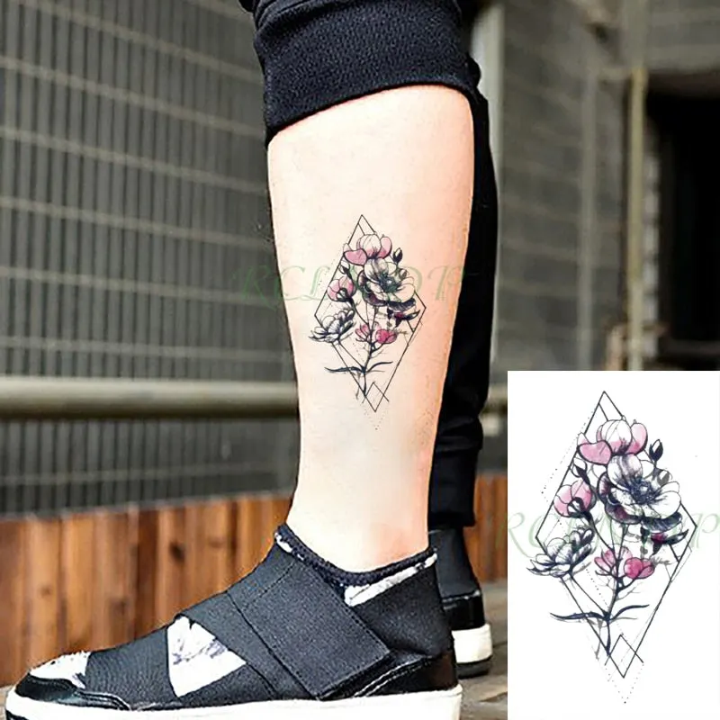 Waterproof Temporary Tattoo Sticker black machine gun tatto flash tatoo fake tattoos for men women