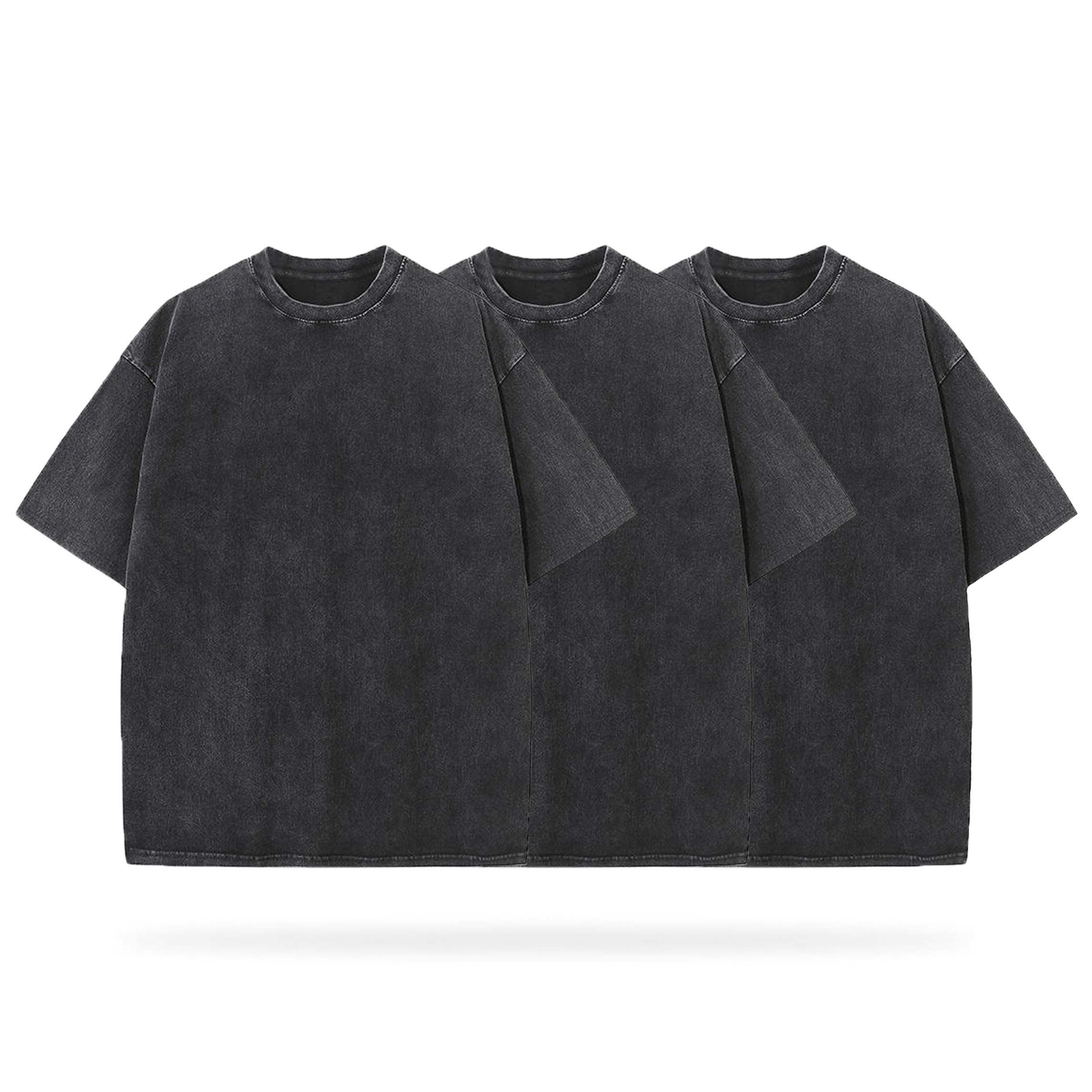 Sopula Essentials Men's Washed Blank Tees 3-Pack (Black) - SOPULA