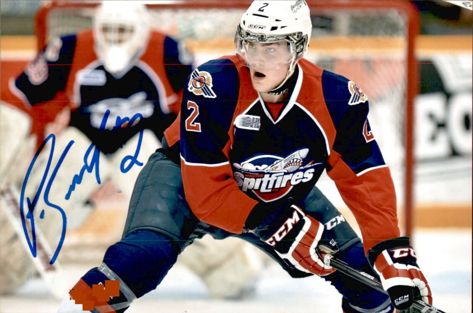 Patrick Sanvido SIGNED 4x6 Photo Poster painting WINDSOR SPITFIRES / DALLAS STARS #3