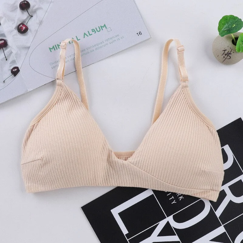 Wireless Sexy Bra Deep V Backless Seamless Soft Cup Bras Underwear Women Invisible Thin Cup Padded Comfort Solid Lingerie New