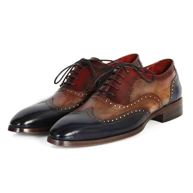 Wingtip Oxford Style Hand-Painted Brogues