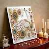 Framed Diamond Painting - Special Shaped - Peacock (25x25cm)