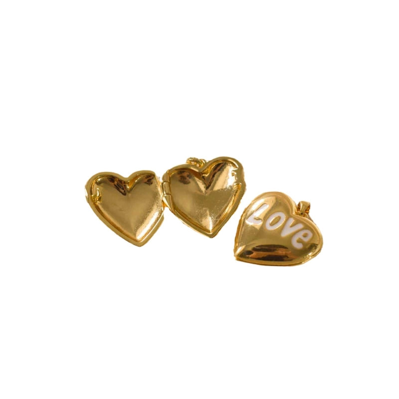 1 Piece 19 * 19mm Copper Zircon Heart Shape Jewelry Accessories Pendant