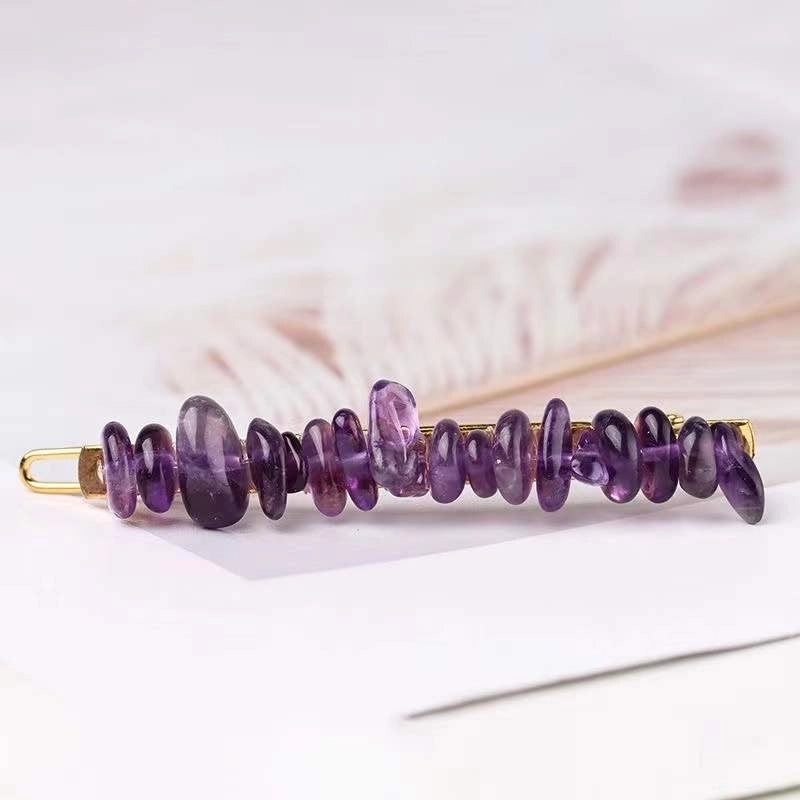 Women’s Retro Geometric Natural Crystal Hair Clip