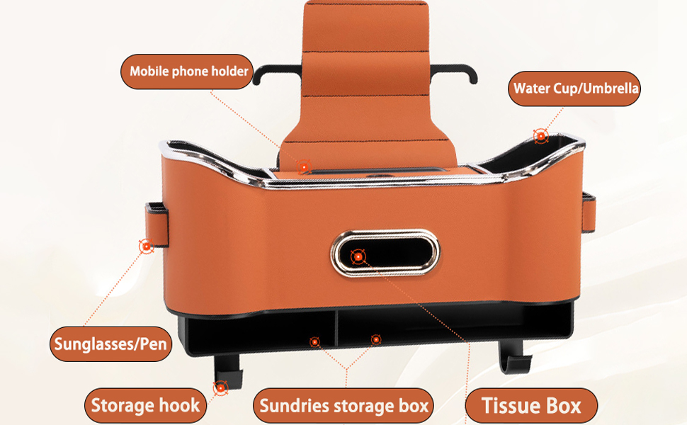 car back seat storage box