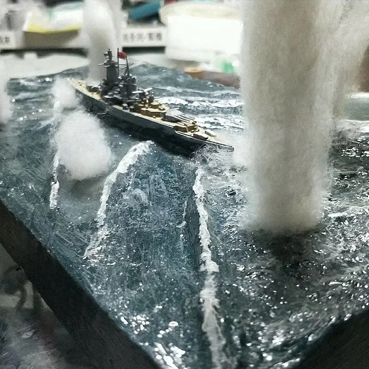 pornhint Pornhint Sand table scene sea surface making scene DIY handmade sea surface wave ship beginner set board game tiles