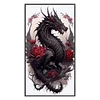 (Big Size) Dragon And Rose - 11CT Stamped Cross Stitch 40*70cm/15.75*27.56in