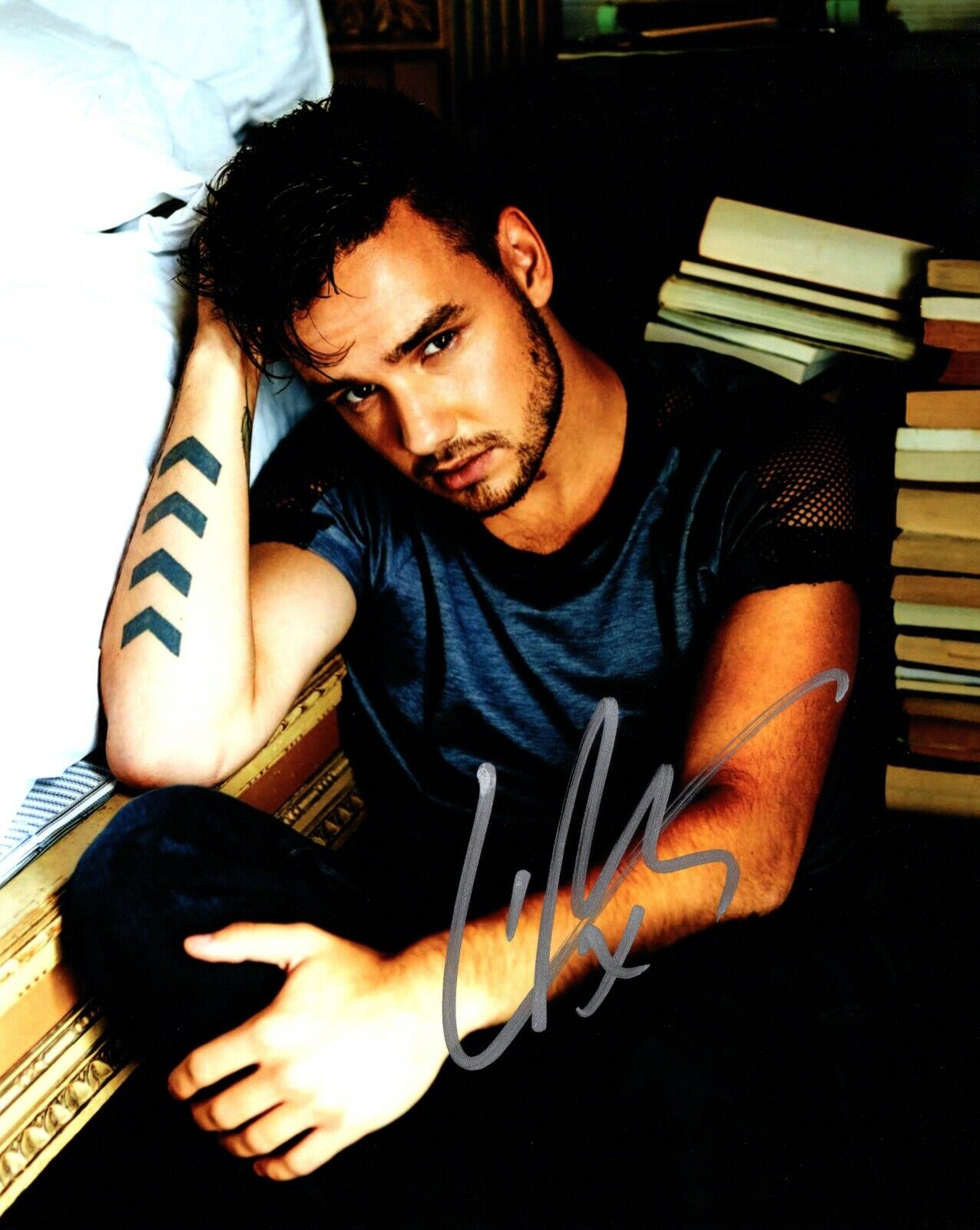 Liam Payne Signed Strip that Down Singer - One Direction 1D 8x10 inch Photo Poster painting