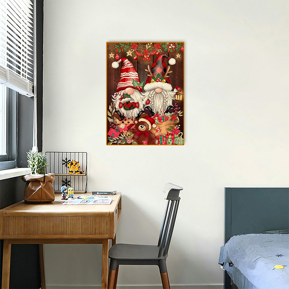 

(Multi-Size) Christmas Gnome - Round/Square Drill Diamond Painting - 30*40CM, Square diamond 30*40cm, 501 Original