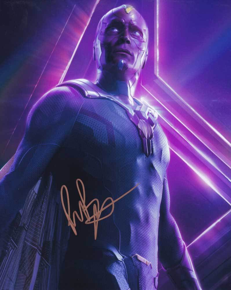 Paul Bettany In-Person AUTHENTIC Autographed Photo Poster painting SHA #64609