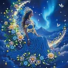 Diamond Painting-DIY Crystal Rhinestone Moon Goddess