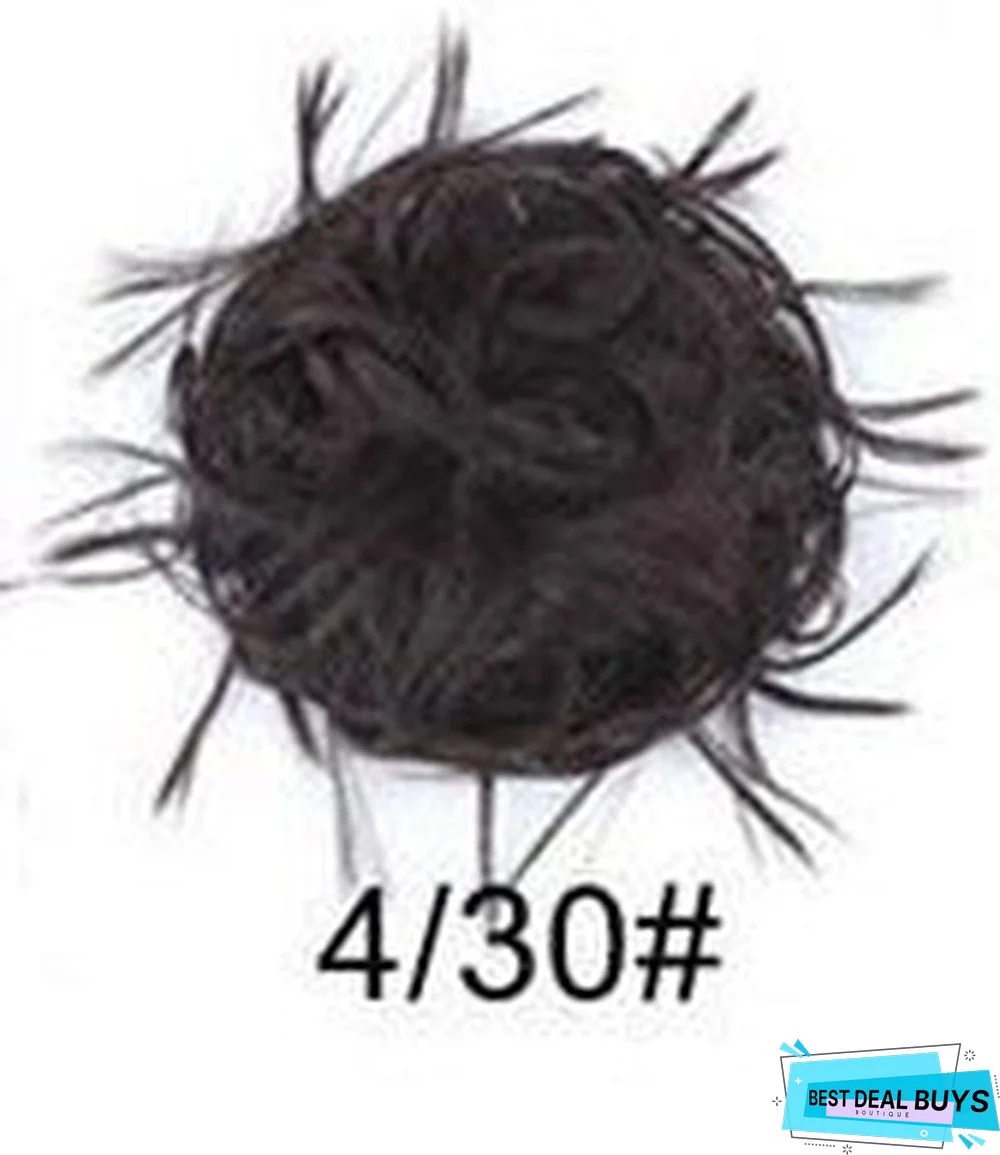 Rubber Band Chemical Fiber Wig Ring Chicken Tail Hair Ring Fluffy Curly Hair Ring