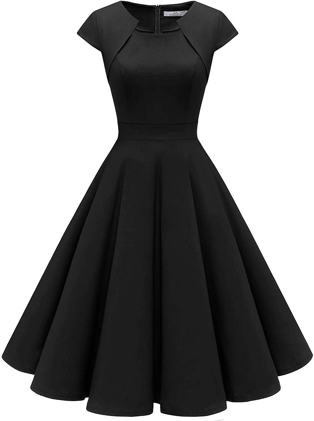 1950s Retro Vintage A-Line Cap Sleeve Cocktail Swing Party Dress for women