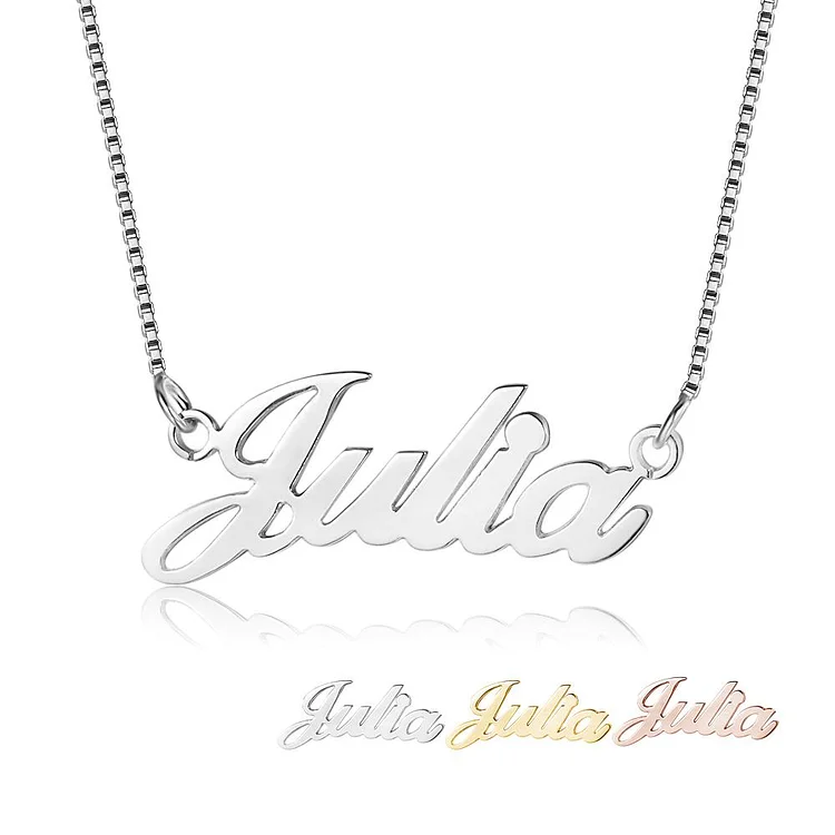 Classic Style Personalized Name Necklace Gift