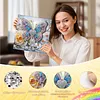 Kit d&rsquo;art diamant&eacute; de perceuse en forme sp&eacute;ciale bricolage de papillon fleur avec cadre 25x25cm