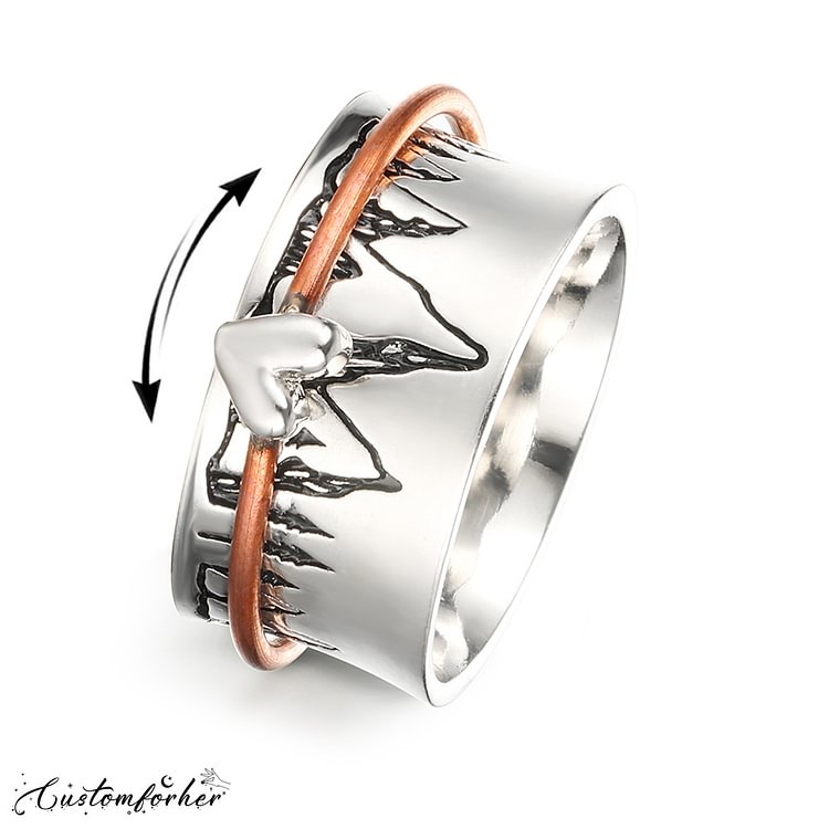 Handmade Personalized Spinner Inspiration Ring