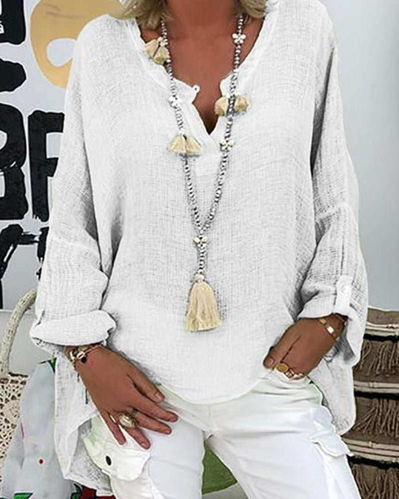 Solid Color Long Sleeve Jacket